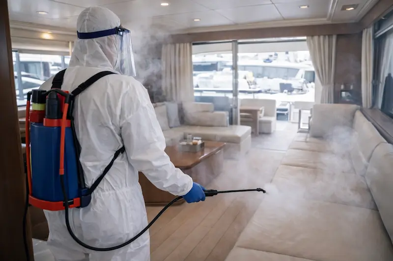 Limpieza con ozono para yates en Mallorca