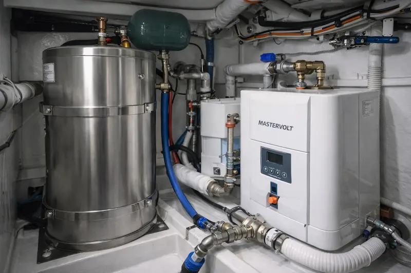 Instalación de calderas y calentadores para yates en Mallorca