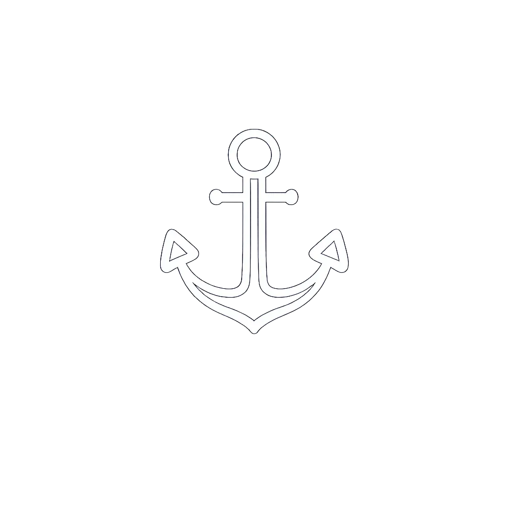 Icono de ancla para servicio de fontanería náutica en Puerto Portals