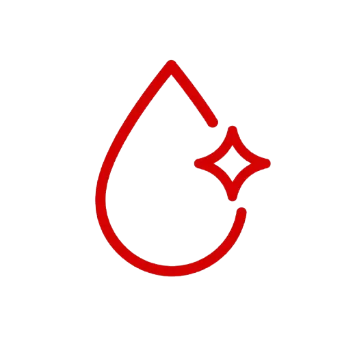 Icono de agua limpia para sistemas de agua dulce a bordo