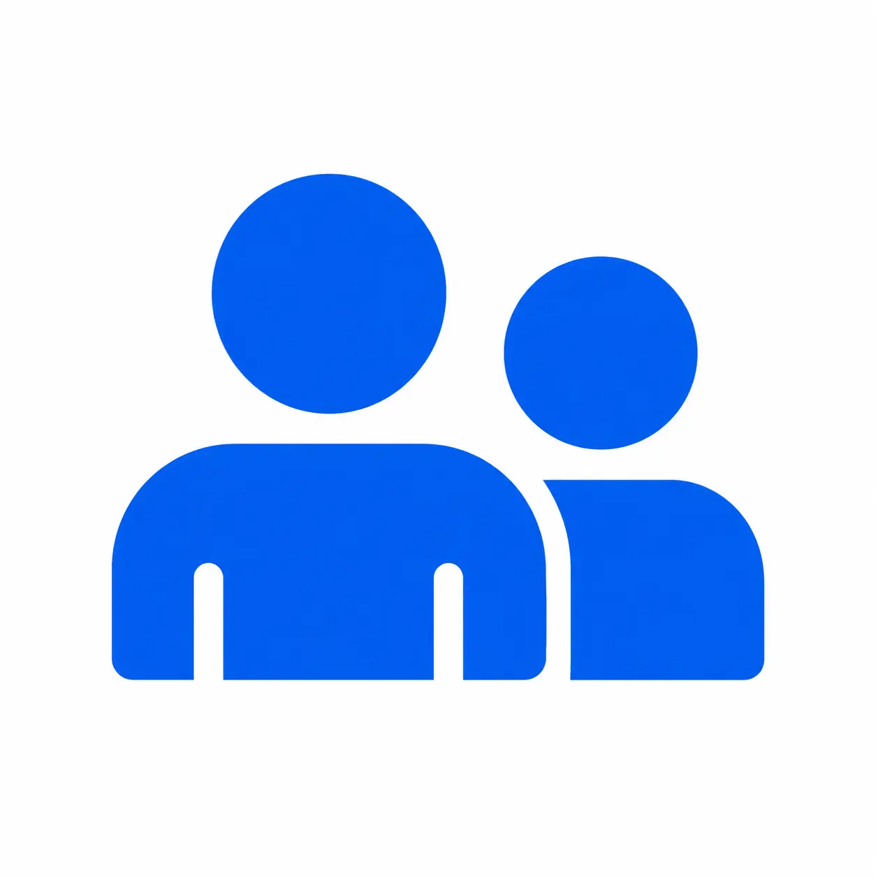 Icono azul de equipo técnico para asistencia náutica especializada