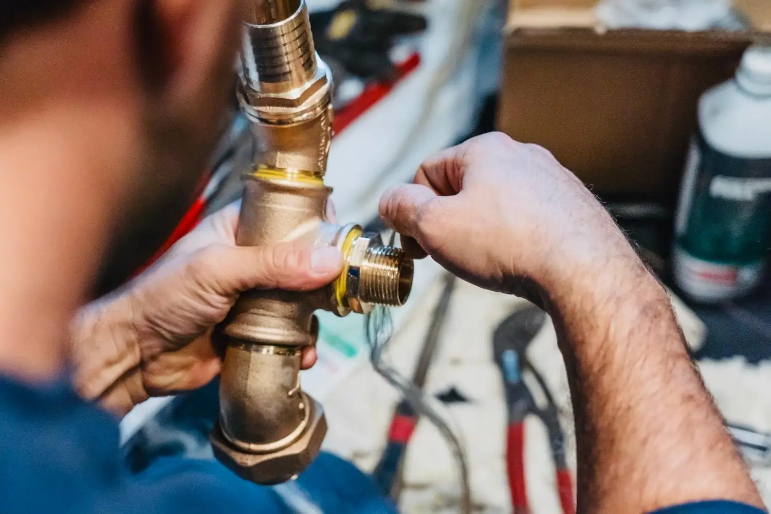 Marine water system repair on board a yacht in Mallorca